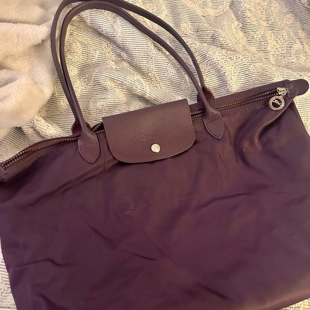 Longchamp Pliage Tote with long handles